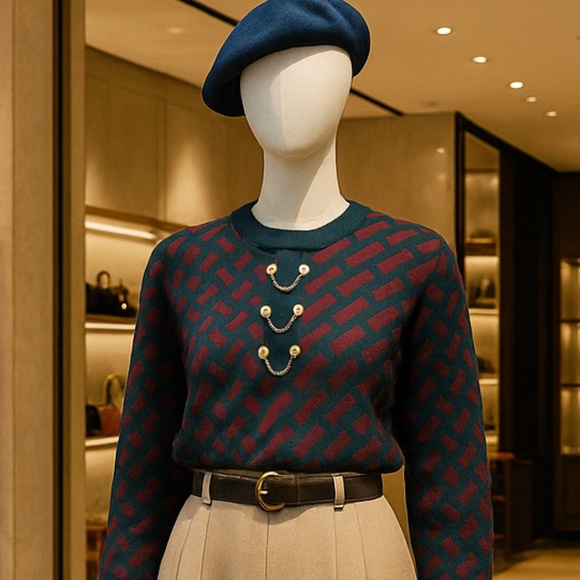 VINTAGE Authentic Alfred Dunner Pullover Crewneck Sweater - Picture 1 of 9